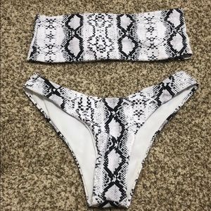 Snake print bikini